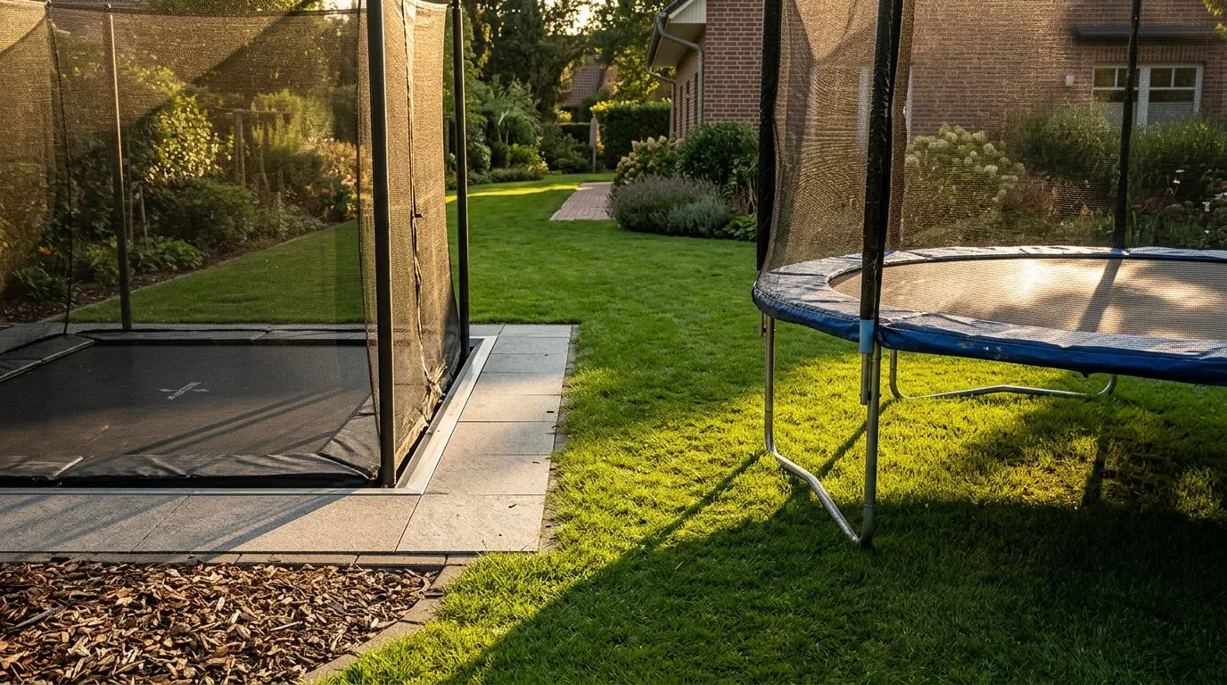 Bodentiefes Trampolin: Kosten, Vorteile und Nachteile im Vergleich zum Standard-Trampolin
